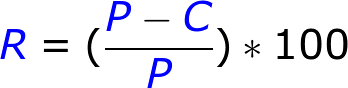 Formula de Rentabilidad.